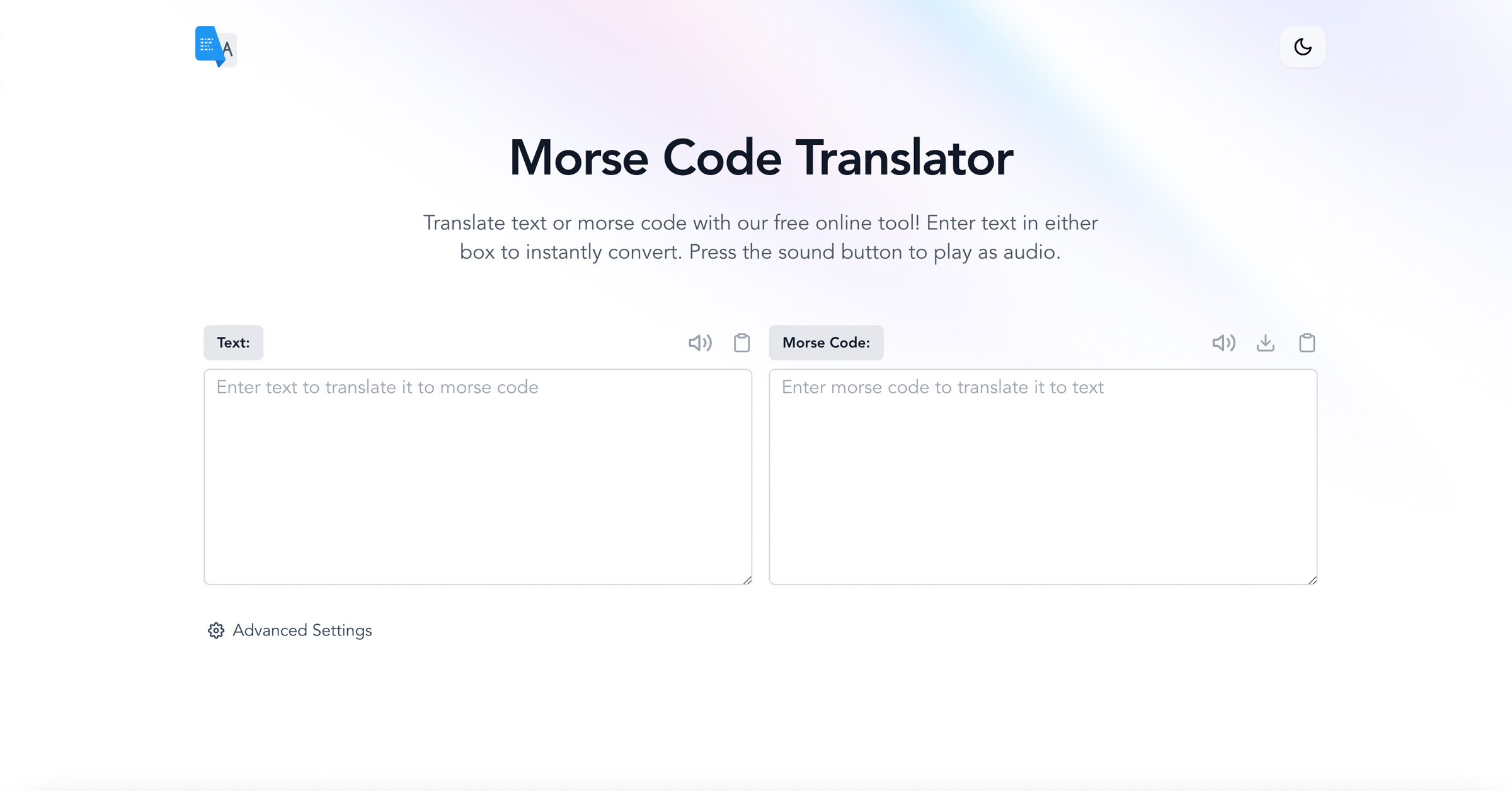 Morse Code Translator Translate Morse Code And Text With Audio